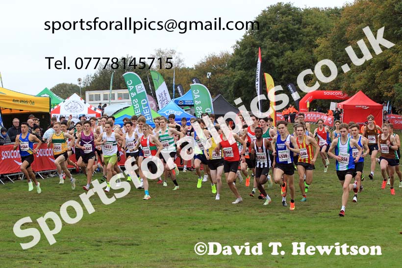 Junior Men, 2022 National Cross Country Relays, Berry Hill Park, Mansfield.  Photo: David T. Hewitson/Sports for All Pics